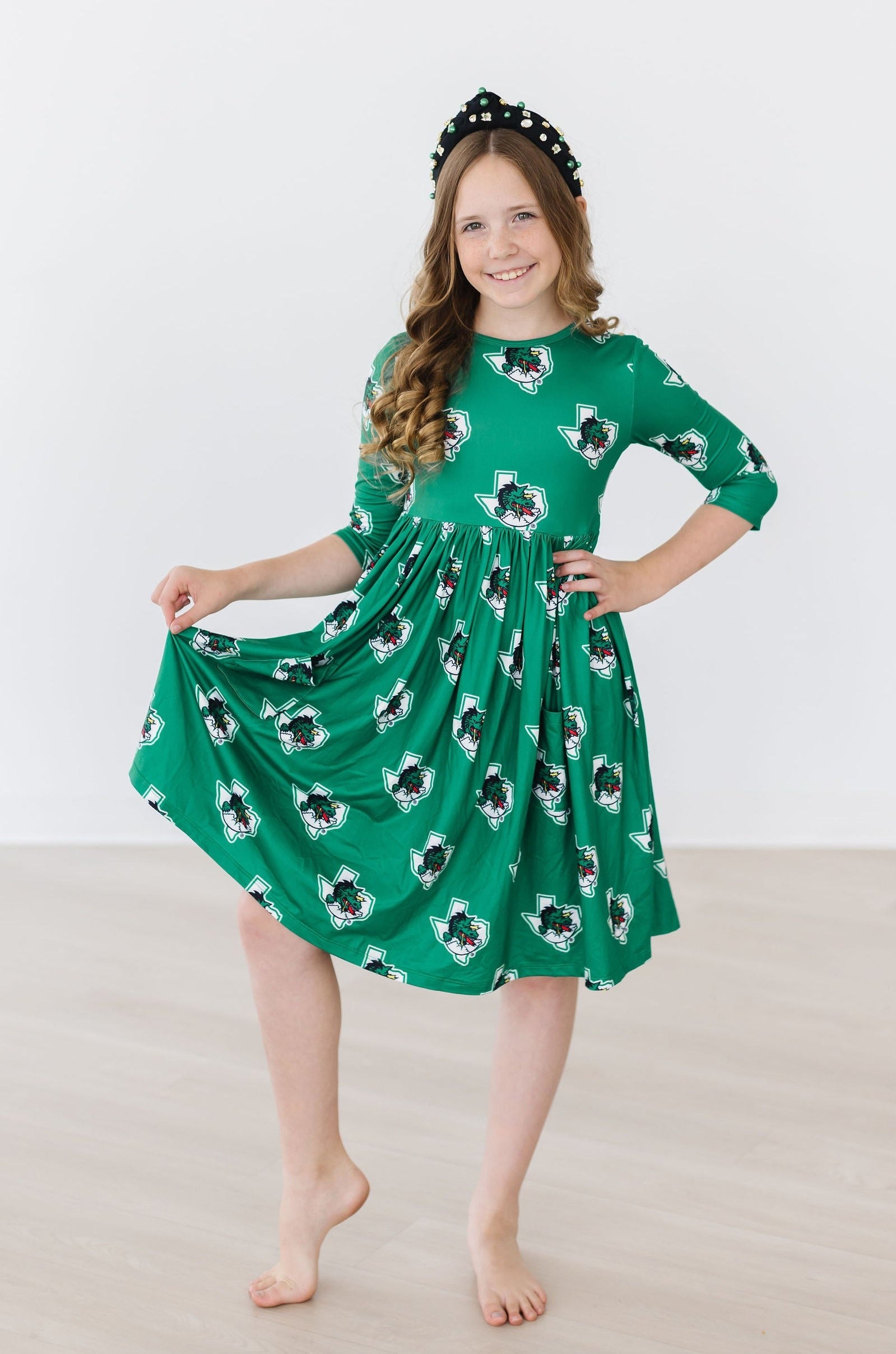 Southlake Carroll Dragons Pocket Twirl Dress-Mila & Rose ®