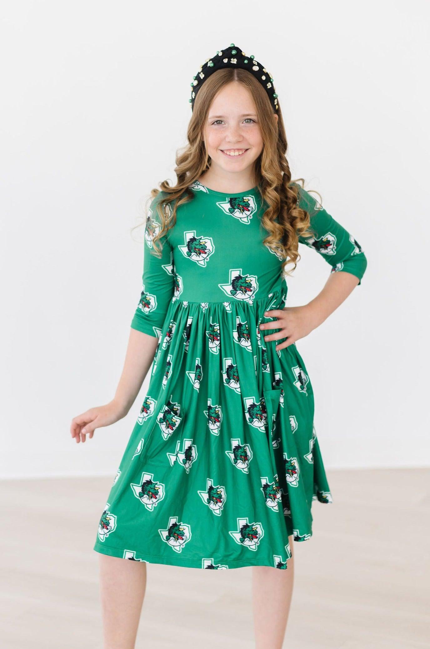 Southlake Carroll Dragons Pocket Twirl Dress-Mila & Rose ®