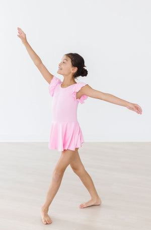 Bubblegum Pink S/S Twirl Leotard-Mila & Rose ®