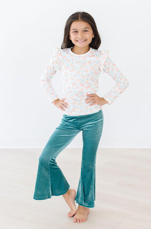 Pretty Pumpkins L/S Ruffle Tee-Mila & Rose ®