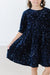 Navy Velvet Sequin Dress-Mila & Rose ®