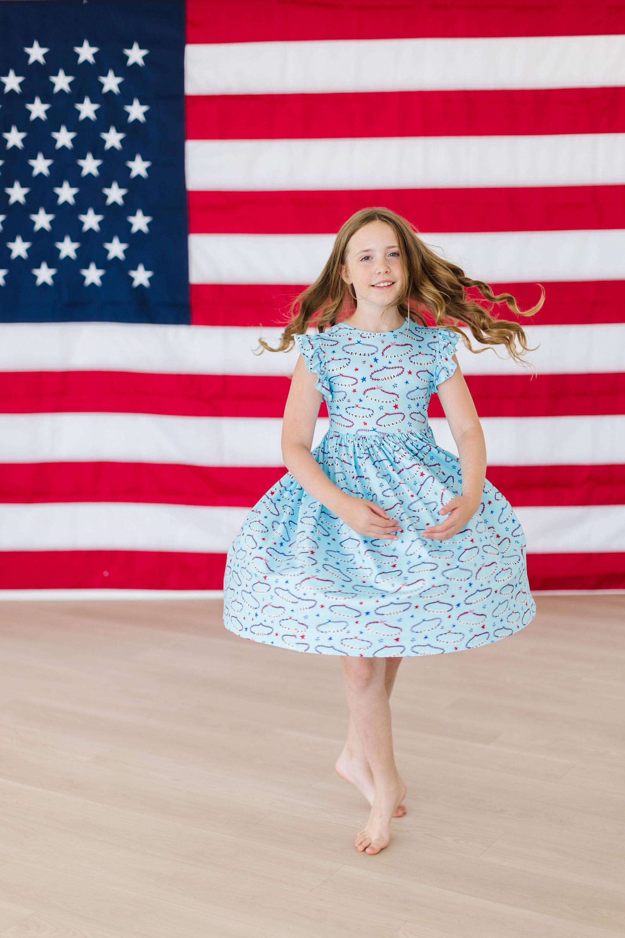 Miss Americana (Mila's Version) Flutter Sleeve Twirl Dress-Mila & Rose ®