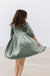 Sage Velvet Twirl Dress-Mila & Rose ®