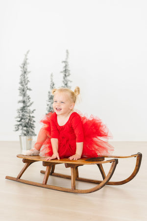 Red 3/4 Tutu Leotard-Mila & Rose ®