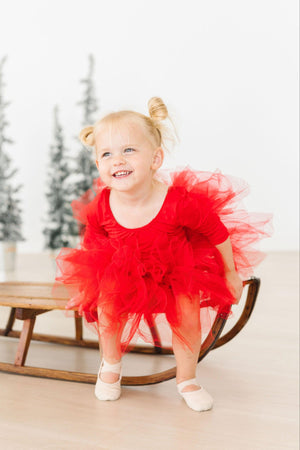 Red 3/4 Tutu Leotard-Mila & Rose ®