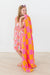 Bright Pink/Orange Checker Cozy Blanket-Mila & Rose ®