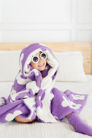 Lilac/Coconut Flower Cozy Blanket-Mila & Rose ®