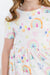 Watercolor Rainbows S/S Pocket Twirl Dress-Mila & Rose ®