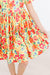 Yellow Neon Floral S/S Pocket Twirl Dress-Mila & Rose ®