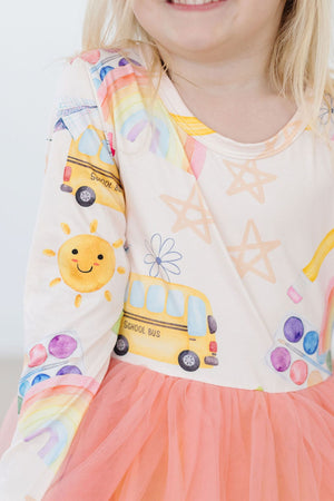 Back to School L/S Tutu Dress-Mila & Rose ®