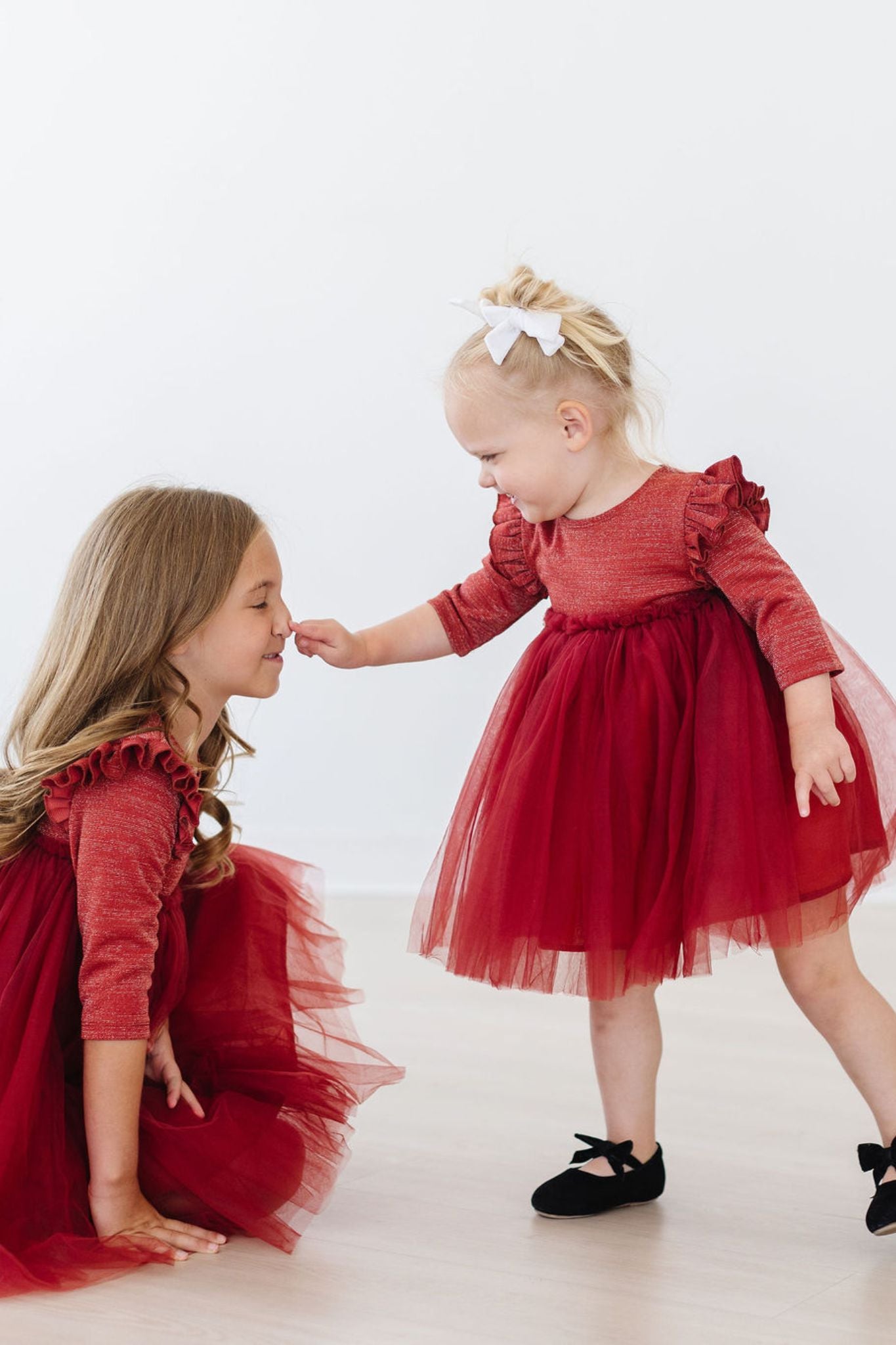 Pumpkin Spice Shimmer 3/4 Sleeve Tutu Dress-Mila & Rose ®