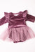 Amethyst Velvet Tutu Bodysuit-Mila & Rose ®