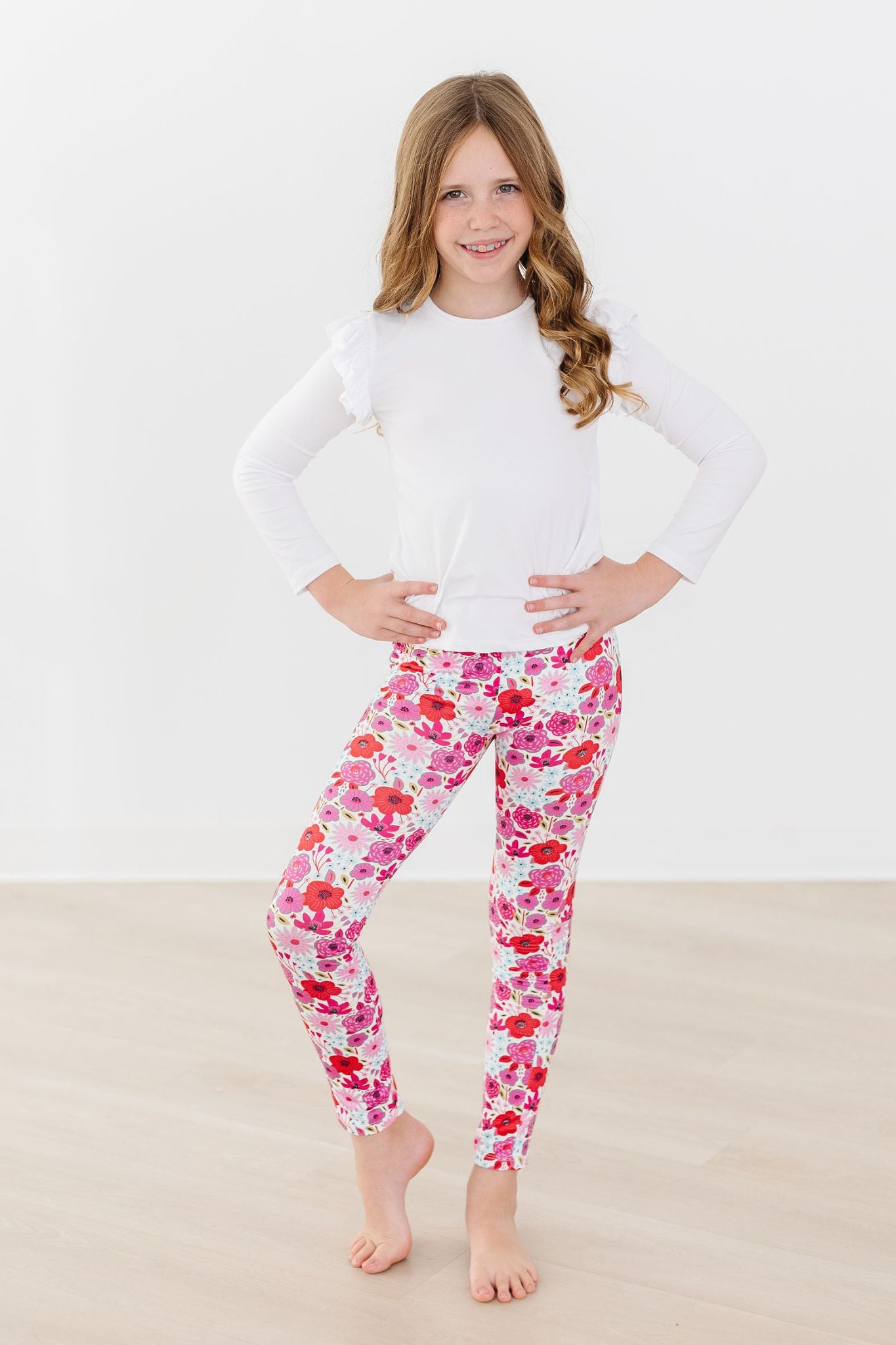 Full Length Shimmer Leggings Rose Pink - CE18KNRAURU  Shimmer leggings,  Girls clothing online, Girls in leggings