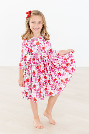 Secret Garden 3/4 Pocket Twirl Dress-Mila & Rose ®