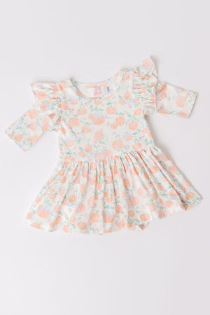 Pretty Pumpkins Twirl Flutter Bodysuit-Mila & Rose ®