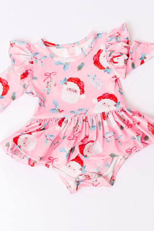 Jolly Old Saint Nick Twirl Flutter Bodysuit-Mila & Rose ®