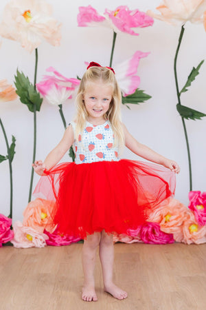 Summer Strawberries Tank Tutu Dress-Mila & Rose ®