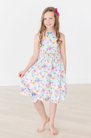 Sunshine Blooms Tank Twirl Dress-Mila & Rose ®