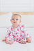 Gingham Bows 3/4 Sleeve Flutter Twirl Bodysuit-Mila & Rose ®