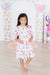 Gingham Bows 3/4 Sleeve Ruffle Twirl Dress-Mila & Rose ®