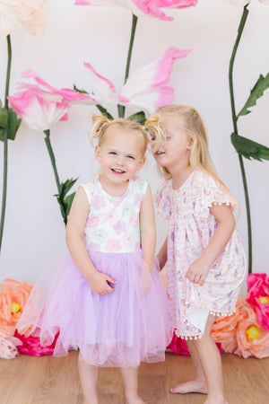 Summer Daisies Tank Tutu Dress-Mila & Rose ®