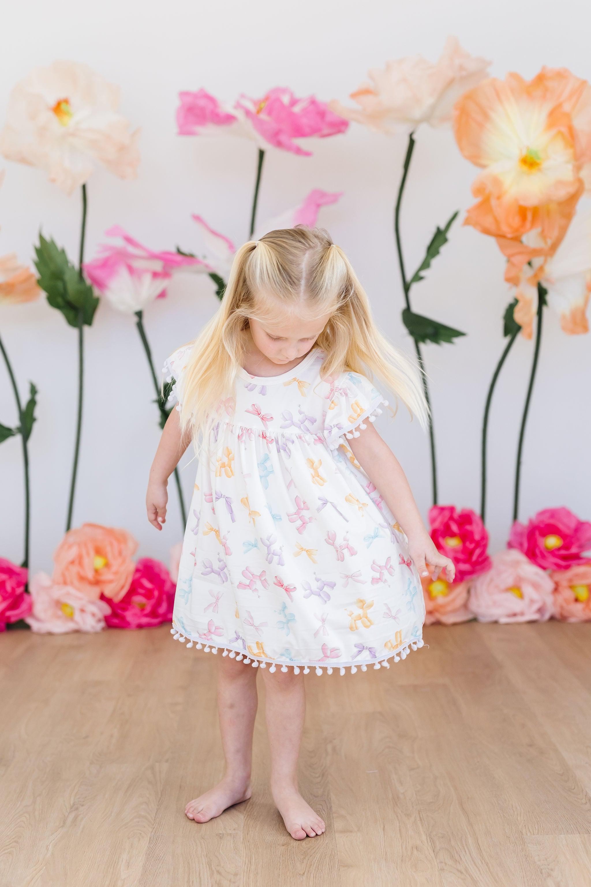 Balloon Animals Pom Pom Dress-Mila & Rose ®