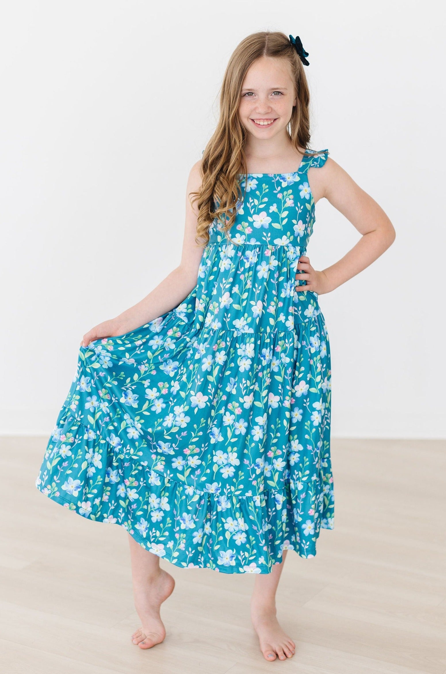 Floral Breeze Ruffle Maxi Dress-Mila & Rose ®