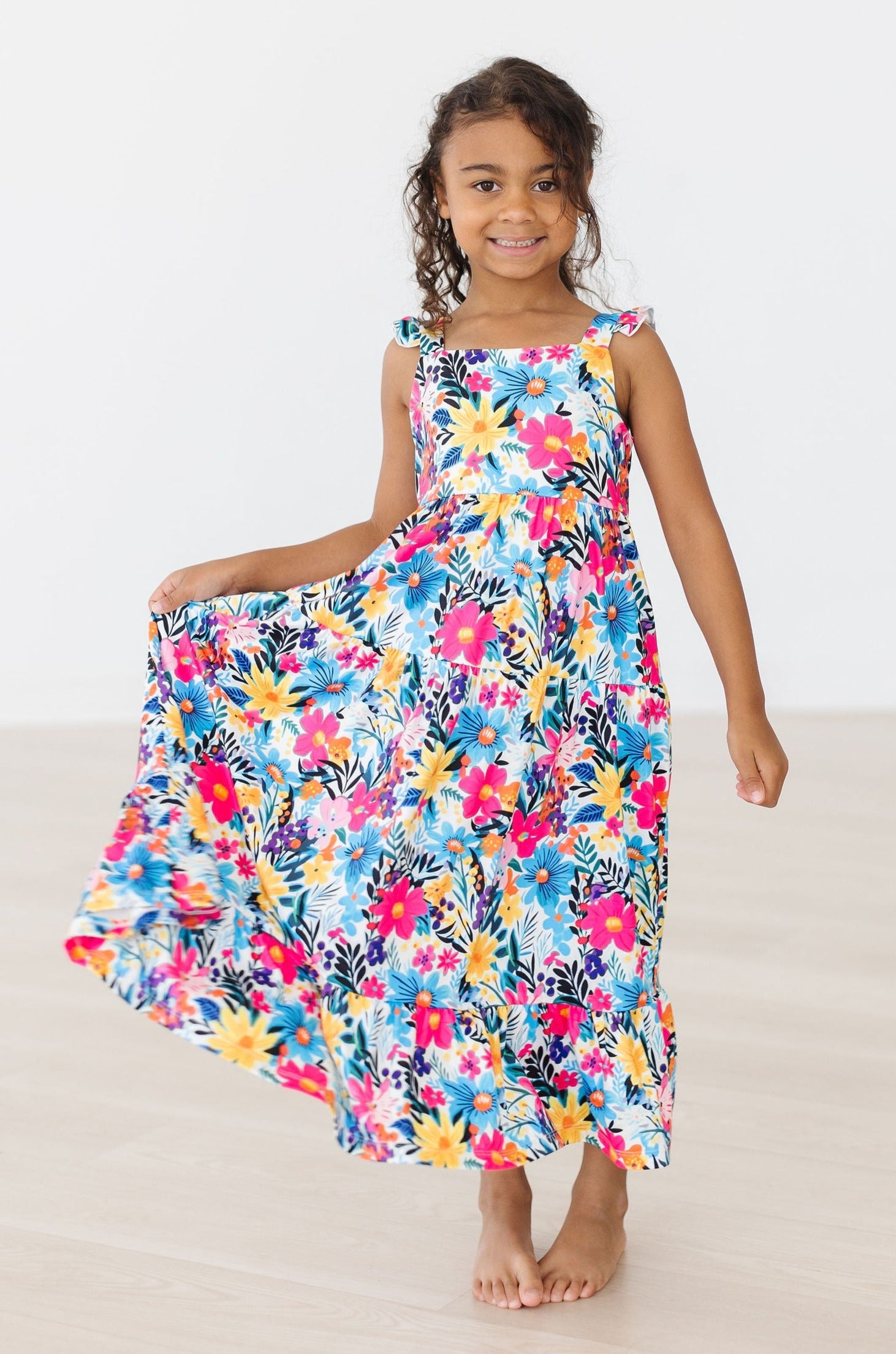 Petal Paradise Ruffle Maxi Dress-Mila & Rose ®