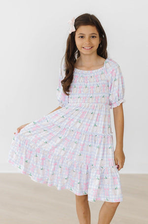 Pumpkin Picnic Smocked Ruffle Dress-Mila & Rose ®