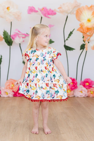 Rooster Pom Pom Dress-Mila & Rose ®