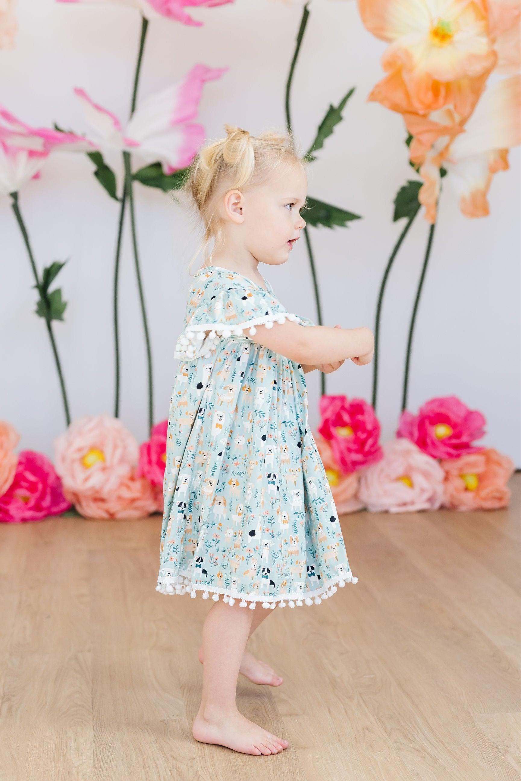 Furry Friends Pom Pom Dress-Mila & Rose ®