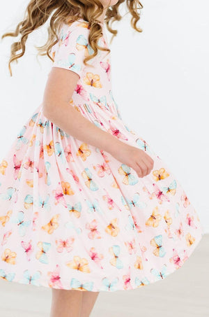 Butterfly Kisses S/S Twirl Dress-Mila & Rose ®