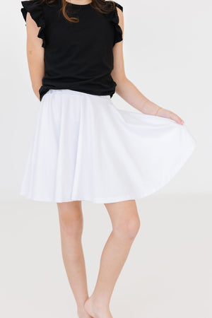 White Twirl Skort-Mila & Rose ®