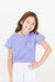 Periwinkle Ruffle Pocket Tee-Mila & Rose ®