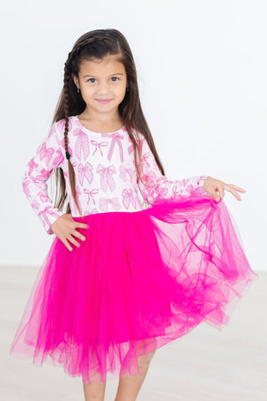 Pretty in Pink L/S Tutu Dress-Mila & Rose ®