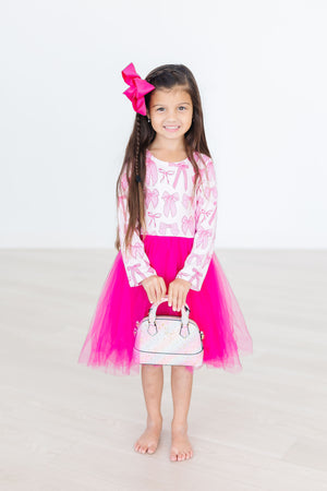 Pretty in Pink L/S Tutu Dress-Mila & Rose ®