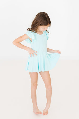 Aqua S/S Twirl Leotard-Mila & Rose ®