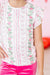 Rosebud Bows S/S Ruffle Tee-Mila & Rose ®