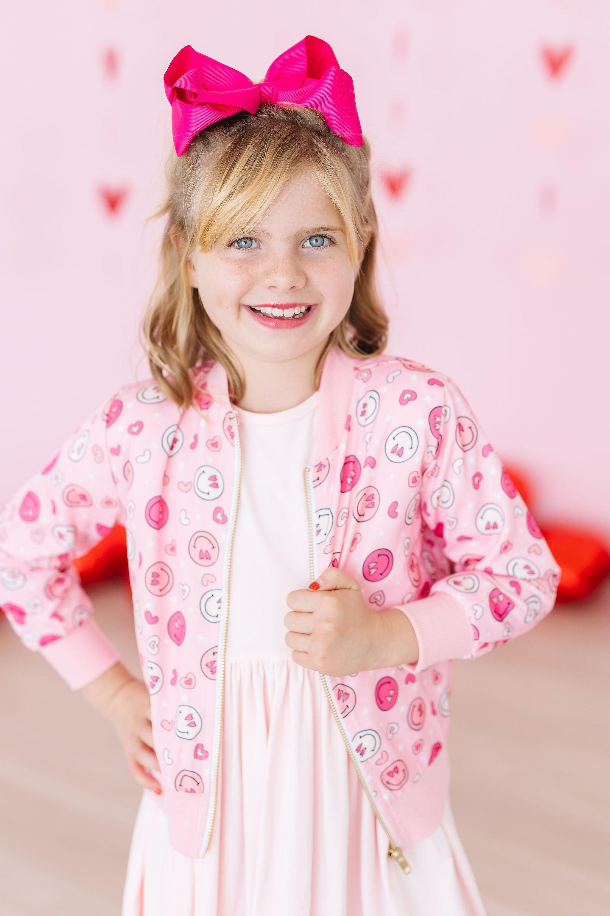 You Make Me Happy Satin Jacket-Mila & Rose ®