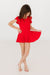 Red S/S Twirl Leotard-Mila & Rose ®