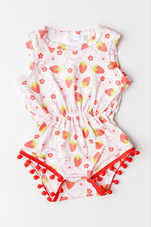 Berry Charming Pom Pom Romper-Mila & Rose ®