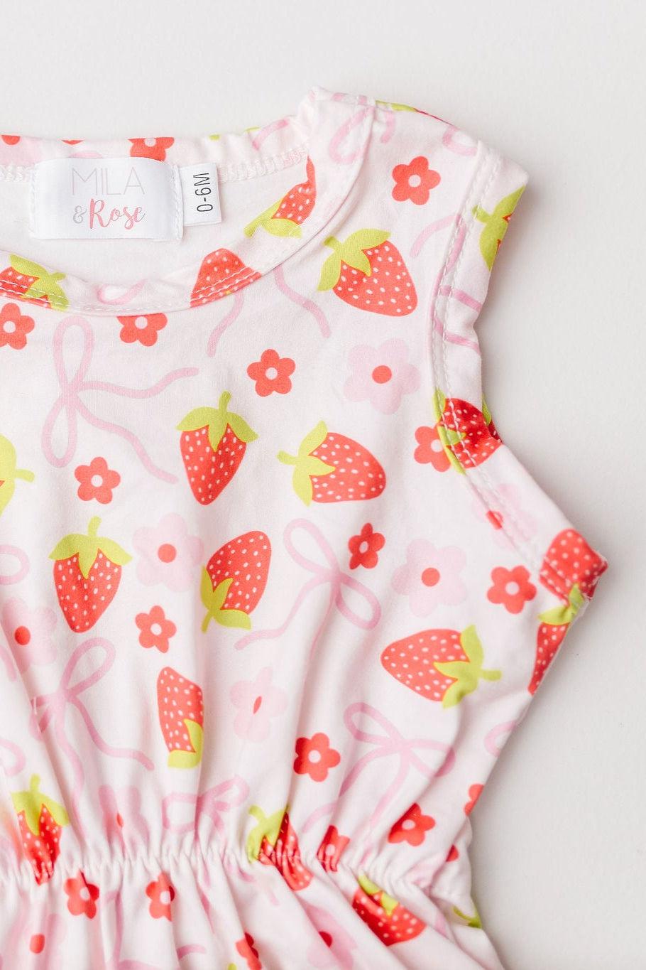 Berry Charming Pom Pom Romper-Mila & Rose ®