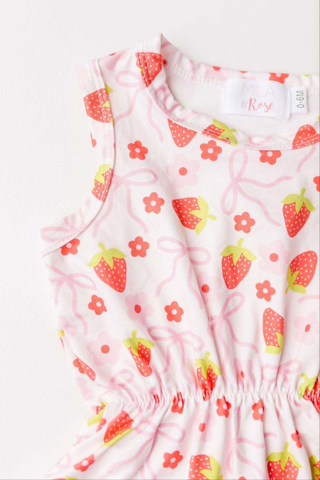 Berry Charming Pom Pom Romper-Mila & Rose ®