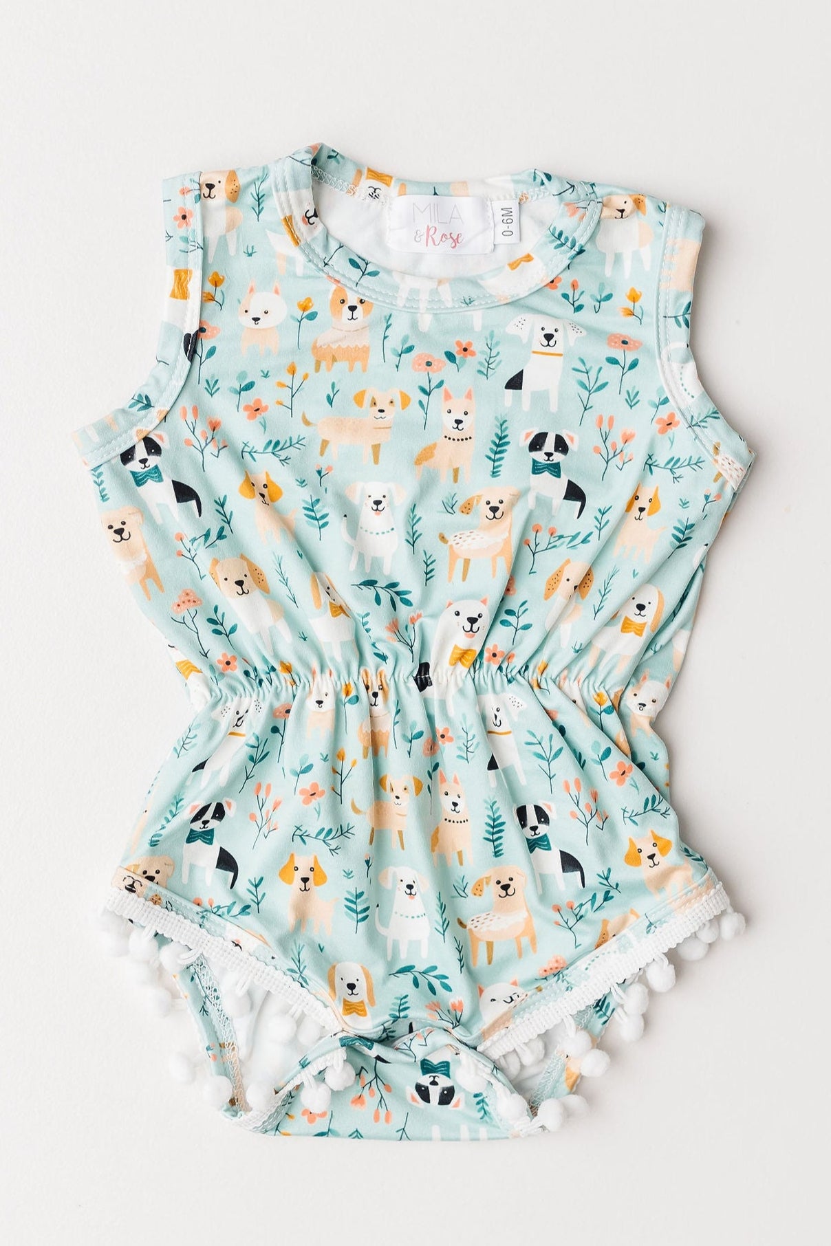 Furry Friends Pom Pom Romper-Mila & Rose ®