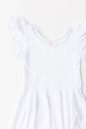 White S/S Twirl Leotard-Mila & Rose ®