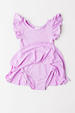 Bright Lilac S/S Twirl Leotard-Mila & Rose ®