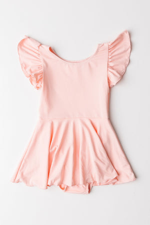 Peach S/S Twirl Leotard-Mila & Rose ®