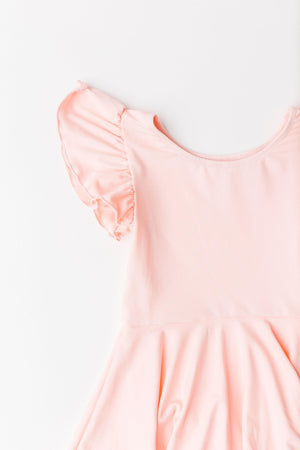 Peach S/S Twirl Leotard-Mila & Rose ®