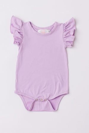 SALE Lavender S/S Flutter Bodysuit-Mila & Rose ®