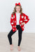 Red/Coconut Heart Cozy Cardigan-Mila & Rose ®